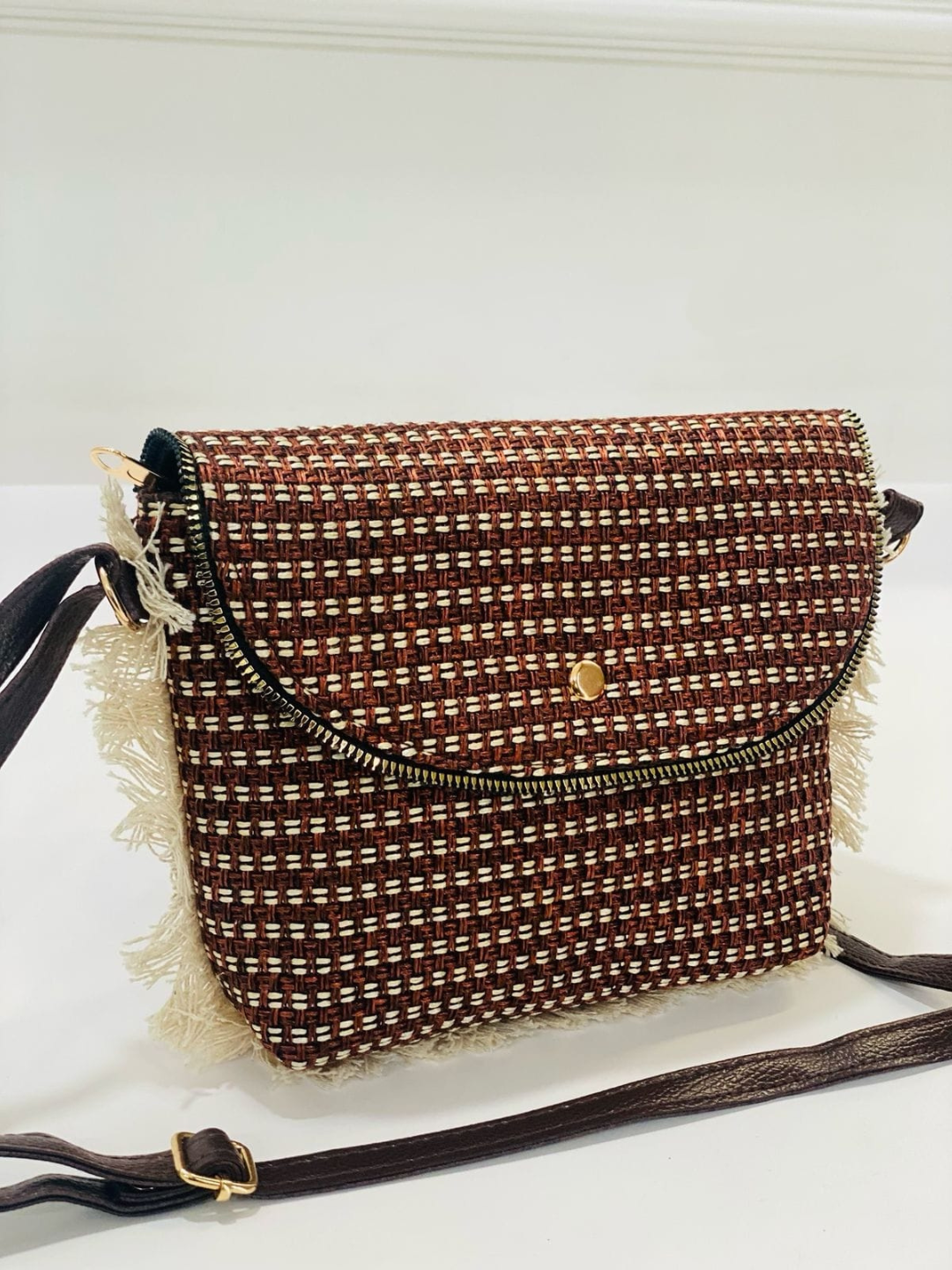 Jacquard Grace Sling Bag – Crafted with Heritage & Style