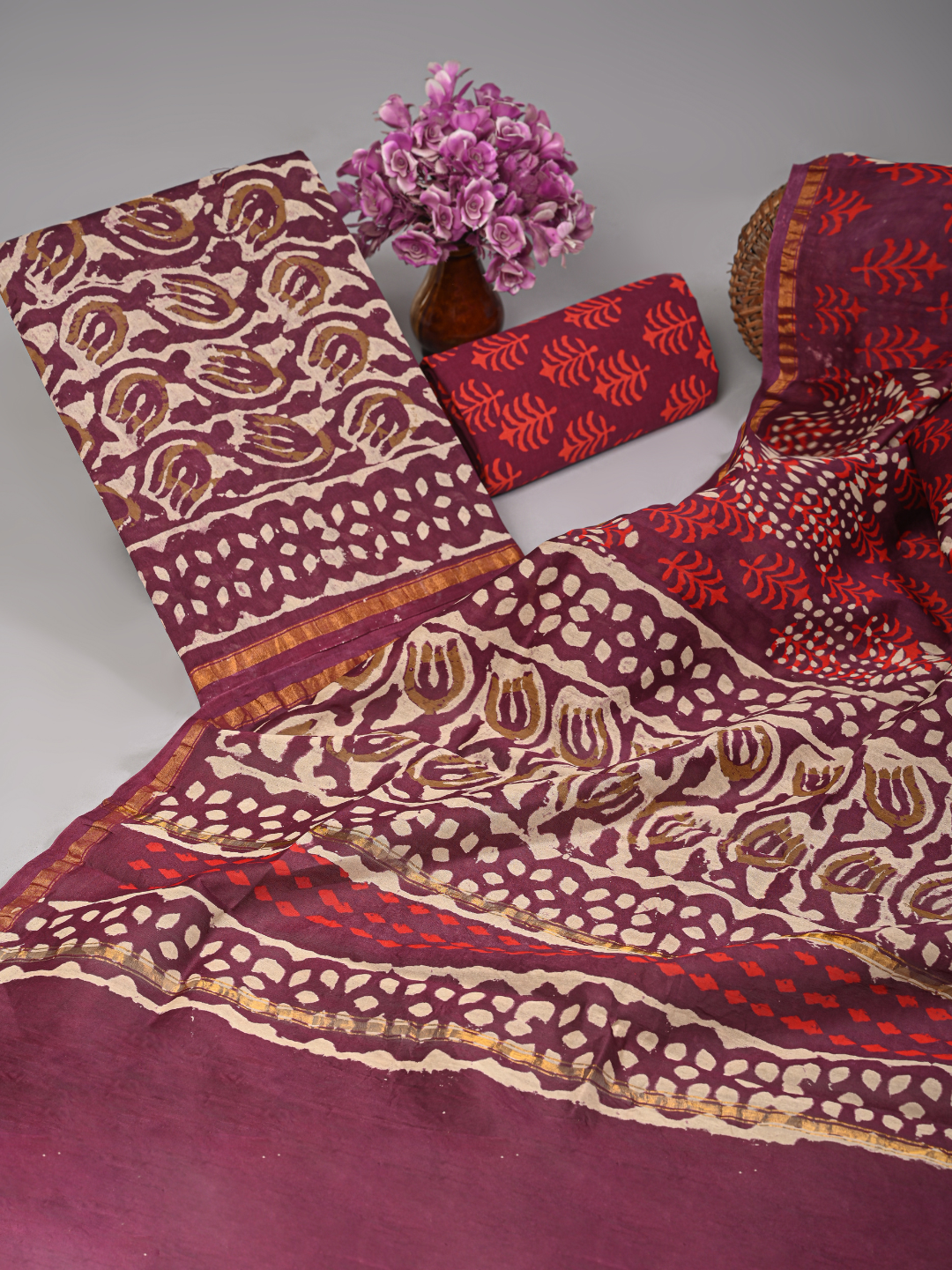 Dabu Neptol Chanderi Silk Suites