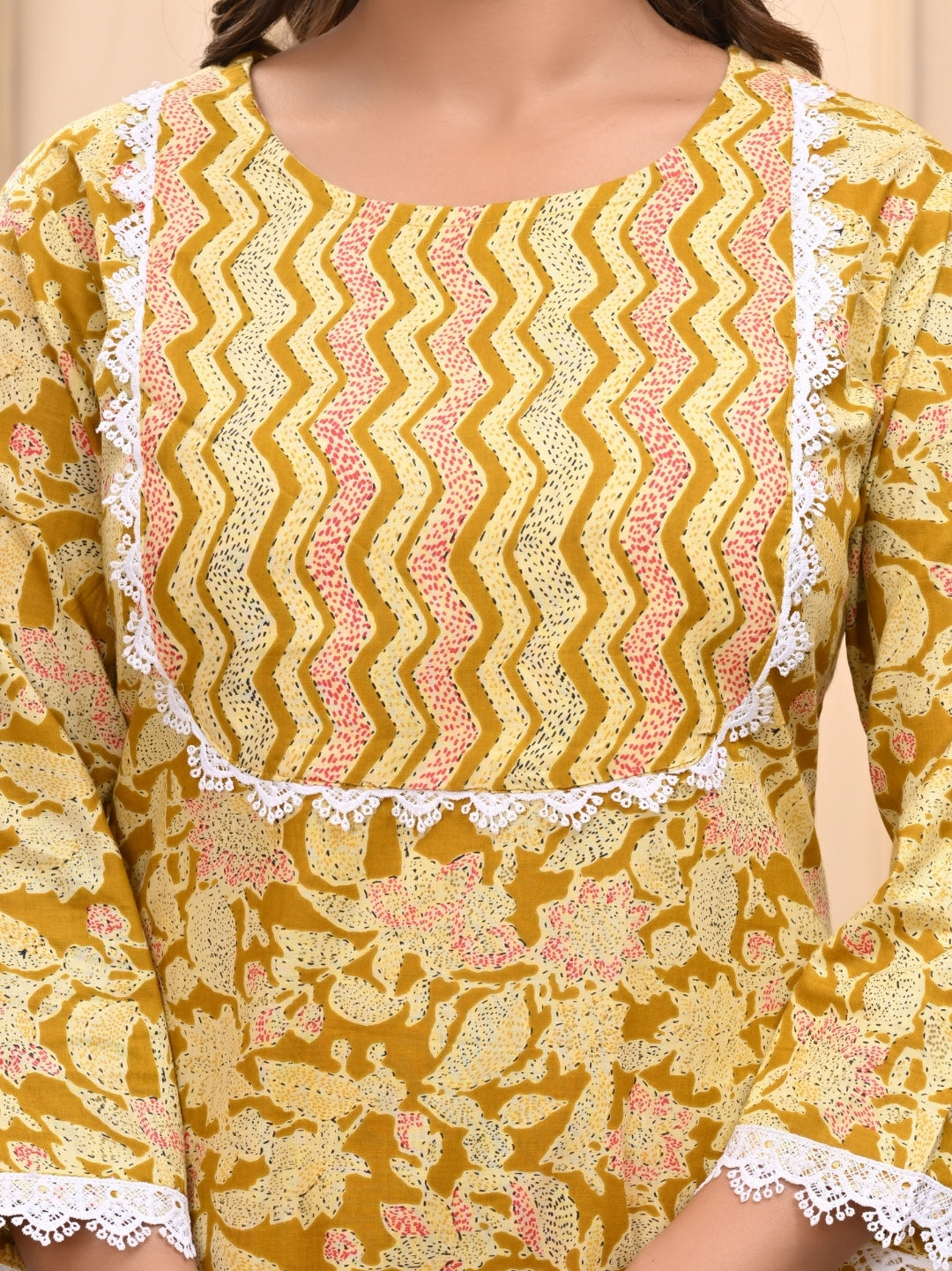 Exclusive Handblock Printed Cotton Stitched Suit