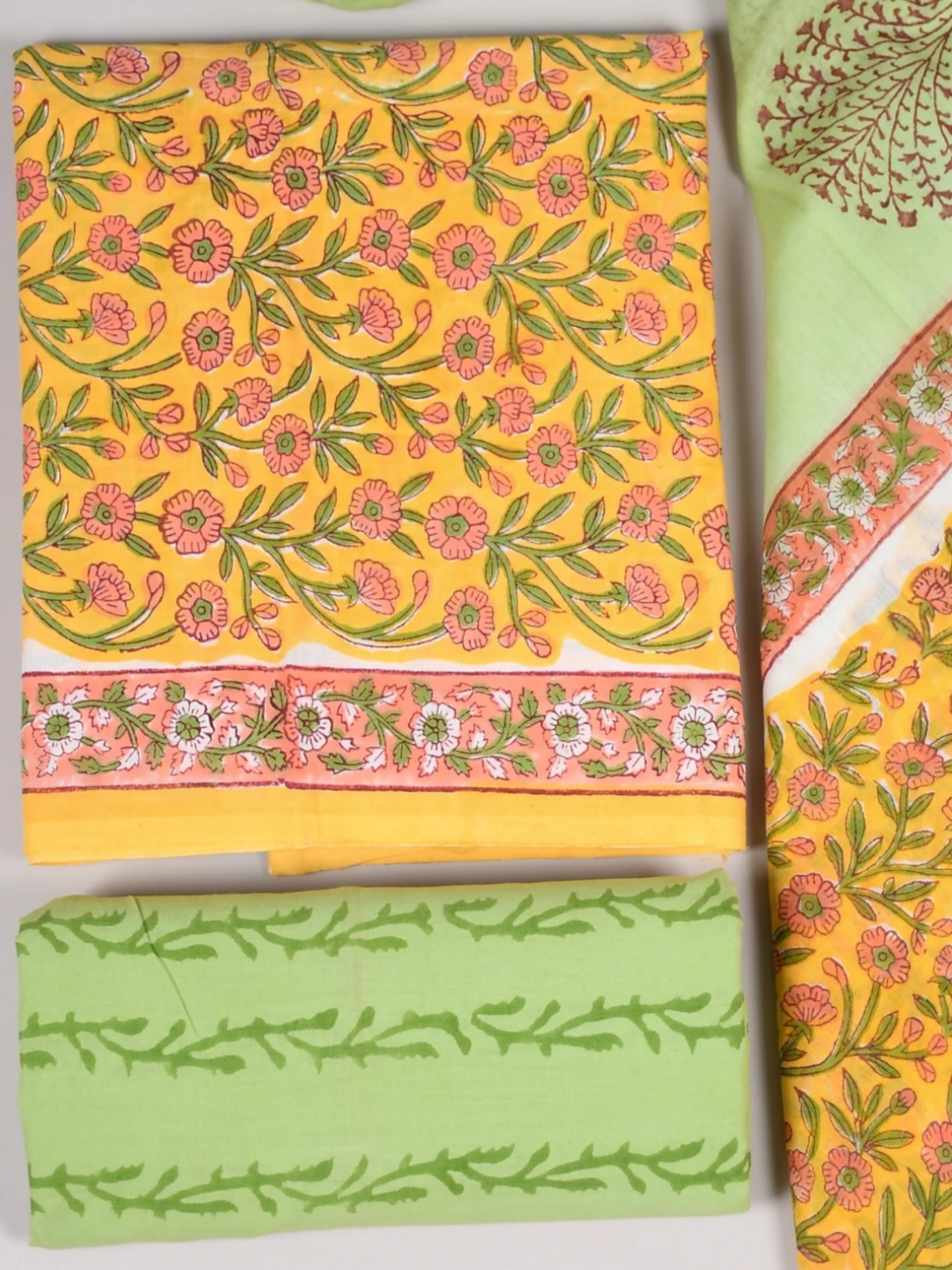 Premium Quality Handcrafted Cotton Suit with Soft Mulmul Cotton Dupatta