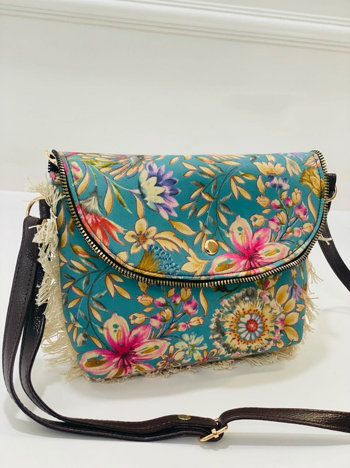 Floral Beauty Cotton Sling Bag