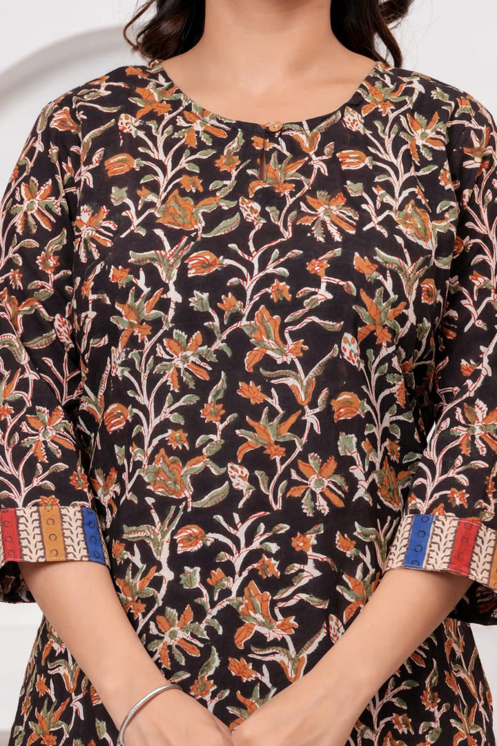 Artisan Design Hand Block Printed Pure Cotton Short Kurti