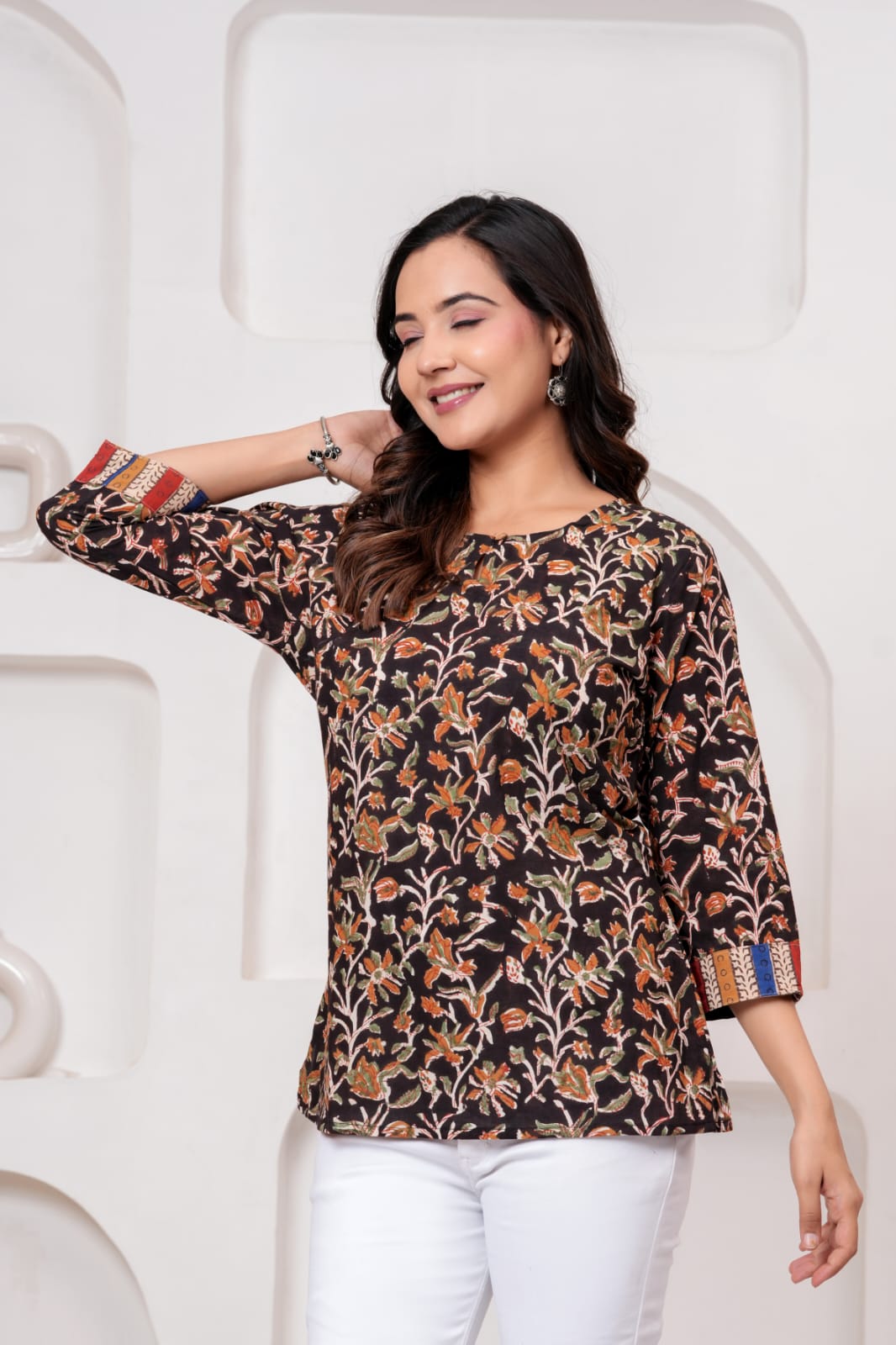 Artisan Design Hand Block Printed Pure Cotton Short Kurti