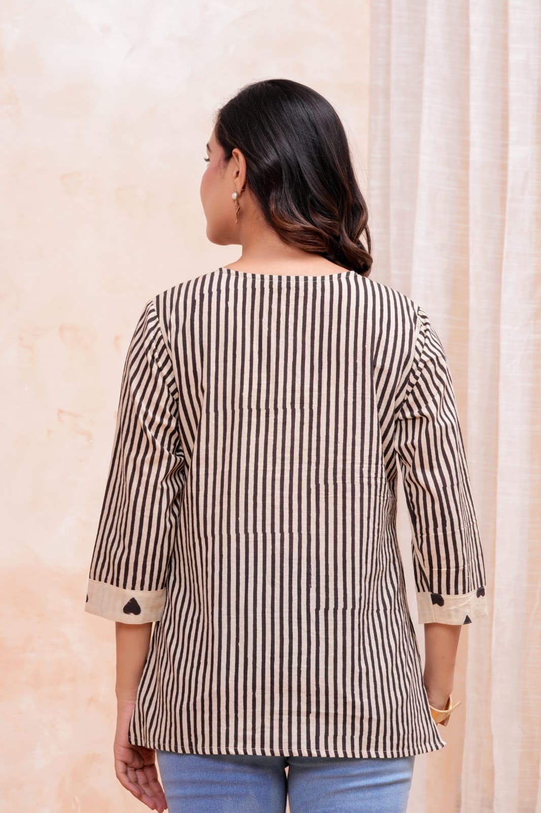 Everyday Charm Hand Block Printed Pure Cotton Short Kurti