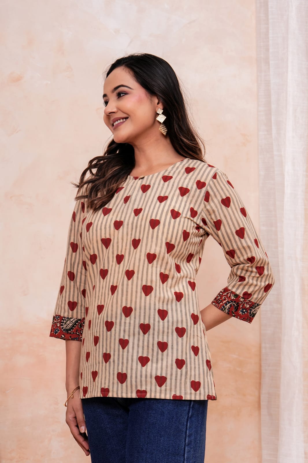 Exclusive Hand Block Printed Pure Cotton Short Kurti