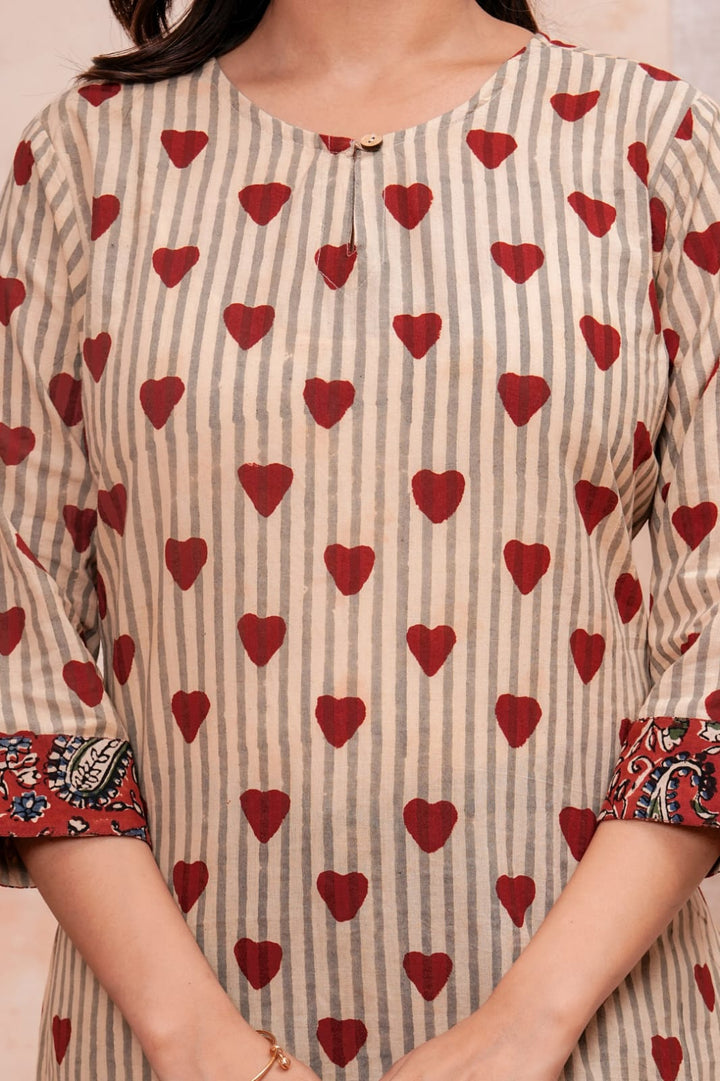 Exclusive Hand Block Printed Pure Cotton Short Kurti