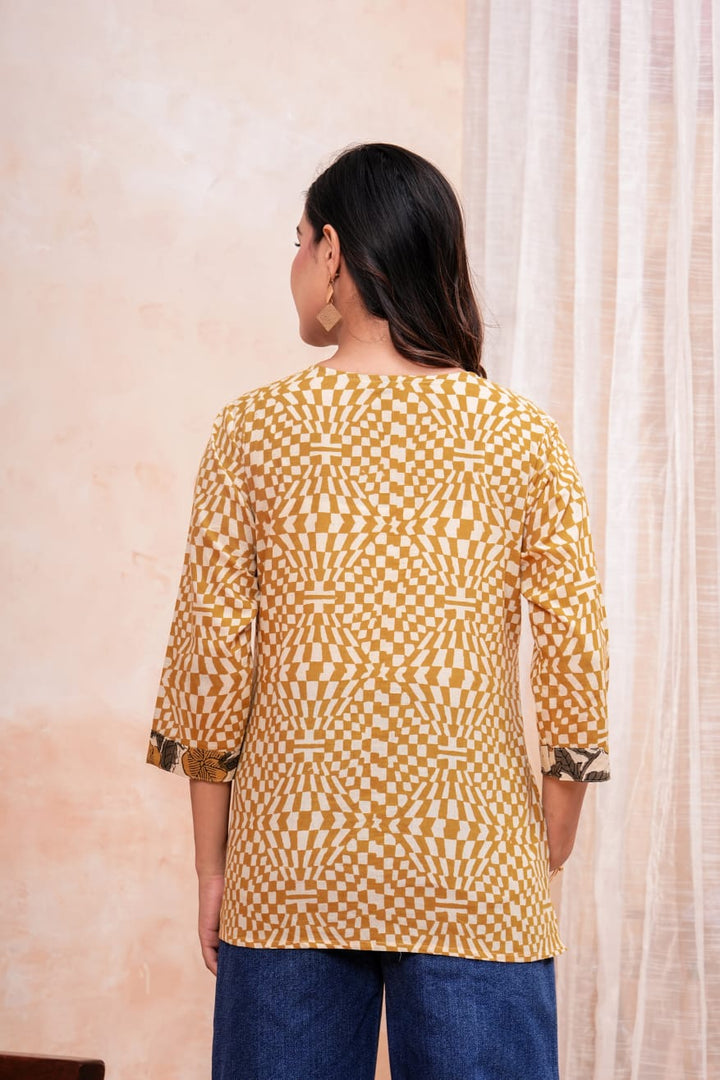 Gorgeous Hand Block Printed Pure Cotton Short Kurti