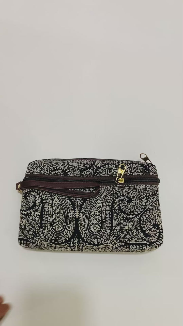 Black Embellished Carry Hand Clutch Bag – Elegant & Practical