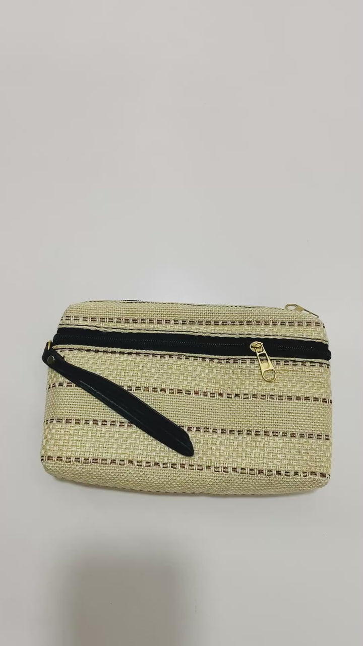 Jacquard Pattern Embellished Clutch Hand Bag – Stylish & Functional